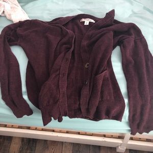 Burgundy sweater